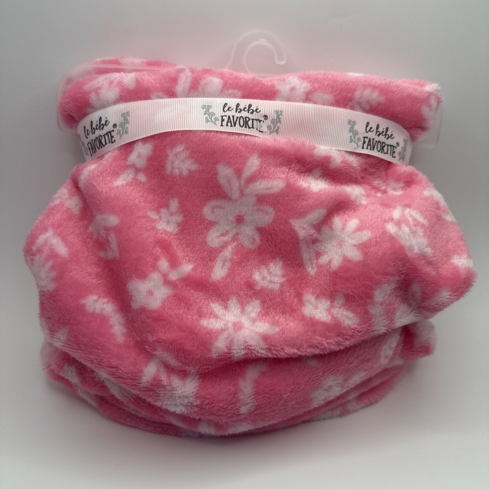 Le Bebe Favorite Baby Blanket Pink Lovey  Security Fox Mushroom NWT - Picture 5 of 5